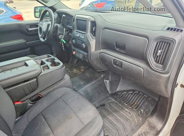 3GCNWAEF9MG473243 2021 CHEVROLET SILVERADO White Widok deski rozdzielczej