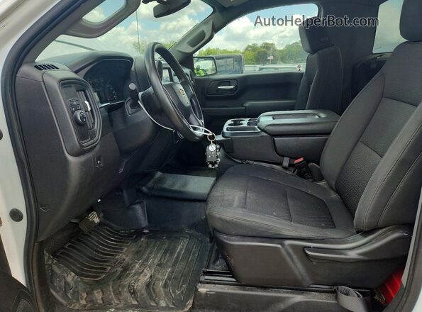 3GCNWAEF9MG473243 2021 CHEVROLET SILVERADO White Widok wnętrza z przodu