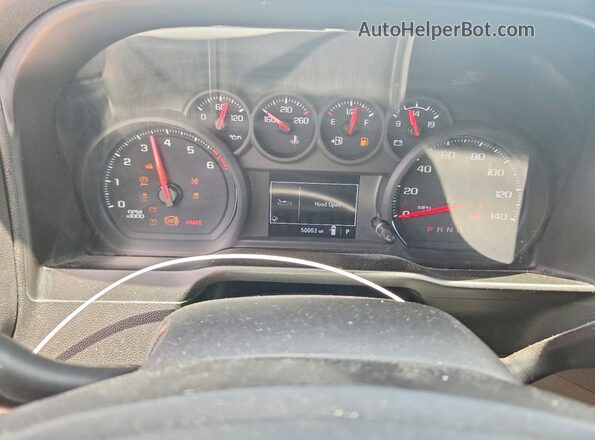 3GCNWAEF9MG473243 2021 CHEVROLET SILVERADO White Widok zestawu wskaźników