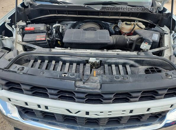 3GCNWAEF9MG473243 2021 CHEVROLET SILVERADO White Widok wnętrza z tyłu