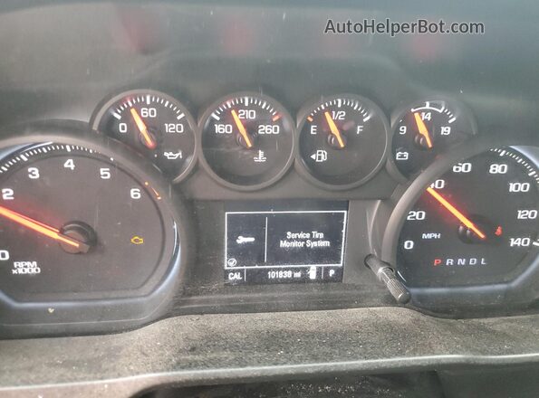3GCNWAEH0MG268332 2021 CHEVROLET SILVERADO White Вид щитка приладів