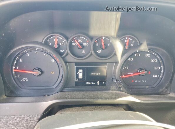 3GCNWAEH3KG286269 2019 CHEVROLET SILVERADO White Instrument cluster view