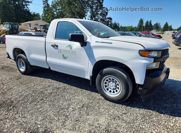 3GCNWAEH6LG134925 2020 CHEVROLET SILVERADO Белый Передняя правая четверть