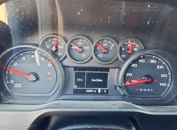 3GCNWAEH6LG134925 2020 CHEVROLET SILVERADO Белый Вид щитка приборов