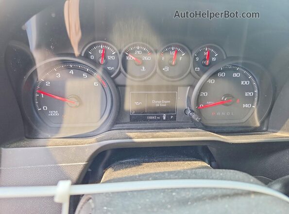 3GCNWAEH8KG158657 2019 CHEVROLET SILVERADO White Instrument cluster view