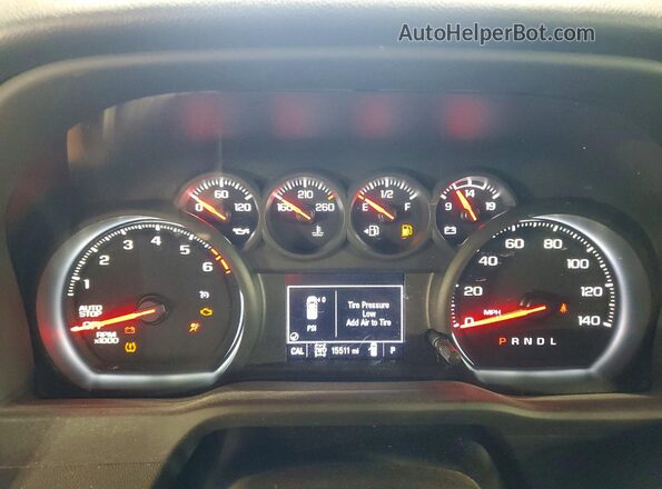 3GCNYAEK0NG211801 2022 CHEVROLET SILVERADO White Вид щитка приладів