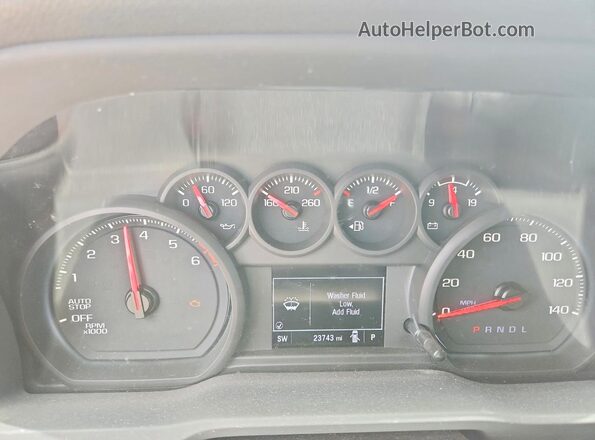 3GCPABEK5NG610691 2022 CHEVROLET SILVERADO Silver Vista del cuadro de instrumentos