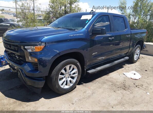 3GCPABEK7NG628254 2022 CHEVROLET SILVERADO Синий Передняя левая четверть