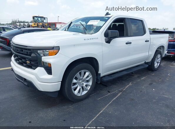 3GCPABEK7RG395367 2024 CHEVROLET SILVERADO White წინა მარცხენა ხედი სამი მეოთხედიდან