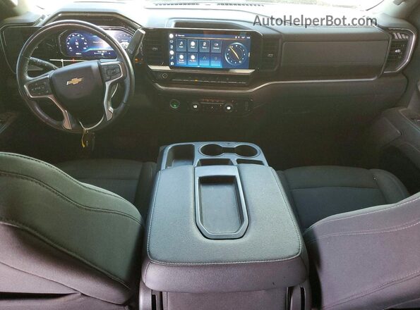 3GCPACEKXNG642588 2022 CHEVROLET SILVERADO Blue Dashboard view