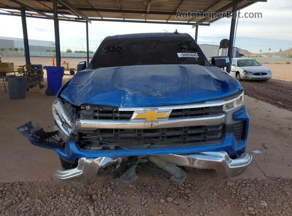 3GCPACEKXNG642588 2022 CHEVROLET SILVERADO Blue Front view