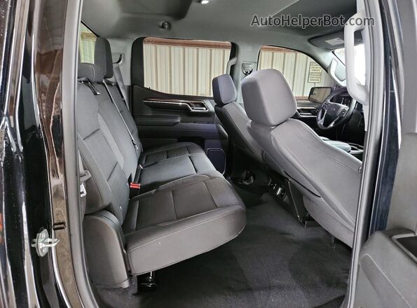 3GCPADEDXPG257462 2023 CHEVROLET SILVERADO Black Widok tylnych siedzeń