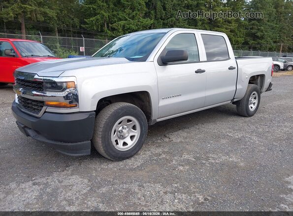 3GCPCNEH6JG431246 2018 CHEVROLET SILVERADO Silver Առջևի ձախ երեք քառորդ տեսարան