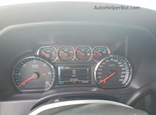 3GCPCREC0GG325878 2016 CHEVROLET SILVERADO Белый Вид щитка приборов