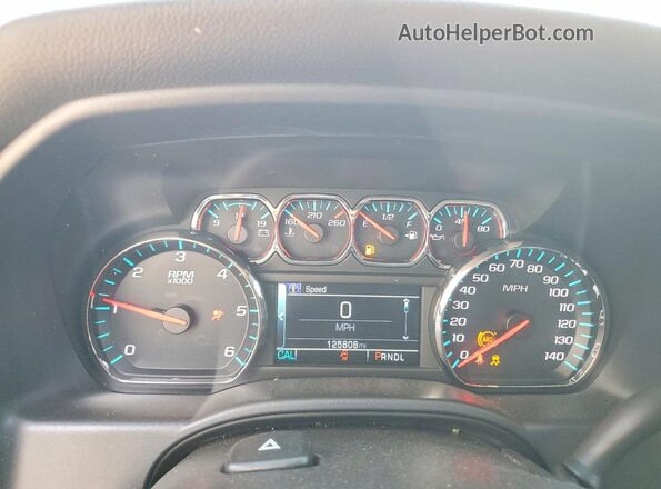 3GCPCREC1JG214456 2018 CHEVROLET SILVERADO Silver Instrument cluster view