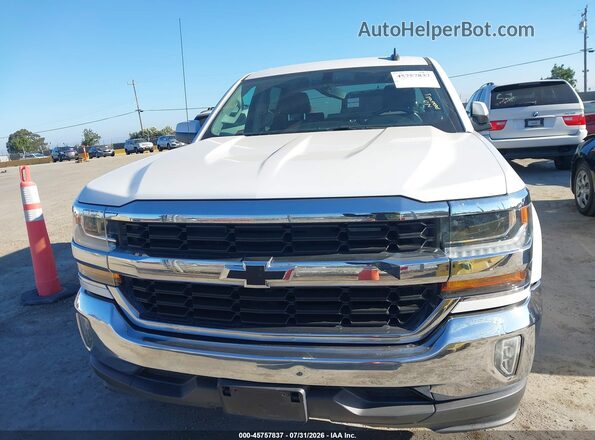 3GCPCREC2JG240581 2018 CHEVROLET SILVERADO Белый Вид щитка приборов