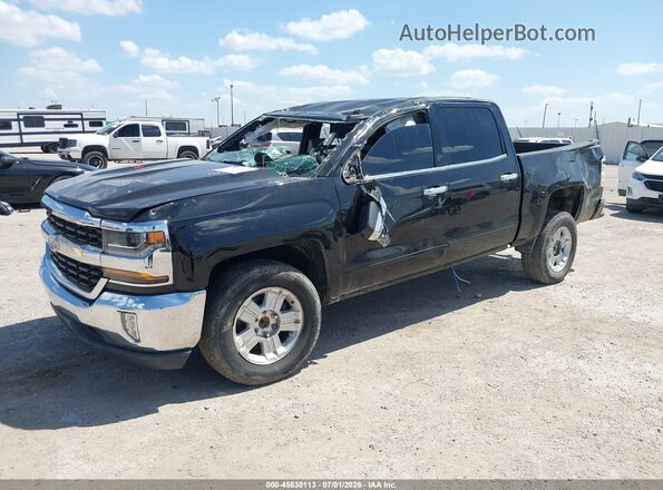 3GCPCREC2JG580653 2018 CHEVROLET SILVERADO Черный Передняя левая четверть