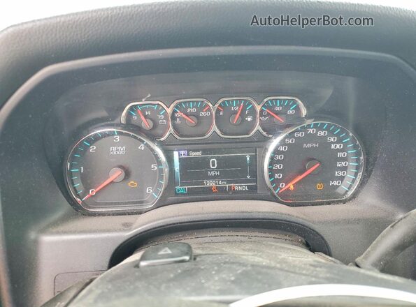3GCPCREC3HG173421 2017 CHEVROLET SILVERADO Blue Instrument cluster view