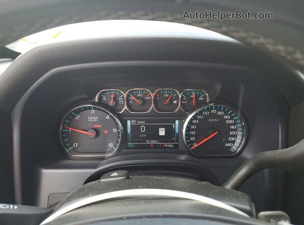 3GCPCREC3HG292845 2017 CHEVROLET SILVERADO White Vista del cuadro de instrumentos