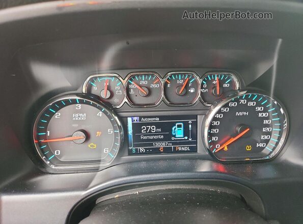 3GCPCREC4HG323648 2017 CHEVROLET SILVERADO White Widok zestawu wskaźników