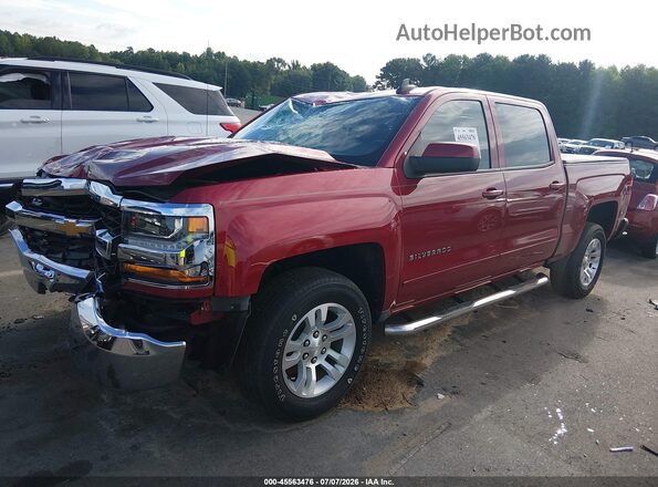3GCPCREC4JG563689 2018 CHEVROLET SILVERADO Красный Передняя левая четверть