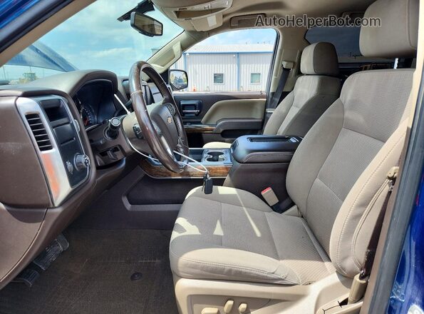 3GCPCREC5JG139552 2018 CHEVROLET SILVERADO Синий Вид салона спереди