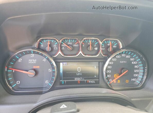 3GCPCREC5JG484838 2018 CHEVROLET SILVERADO Red Вид щитка приладів