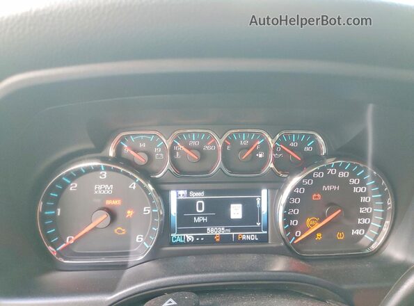 3GCPCREC6HG302249 2017 CHEVROLET SILVERADO White Widok zestawu wskaźników