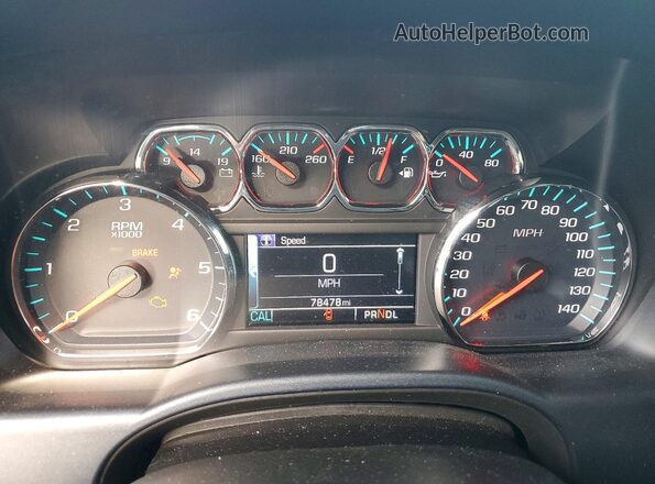 3GCPCREC6JG163746 2018 CHEVROLET SILVERADO Blue ხელსაწყოთა პანელის ხედი