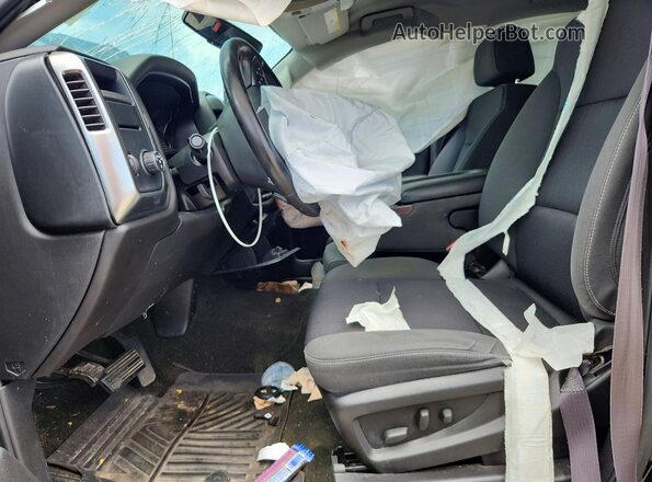 3GCPCREC7GG176496 2016 CHEVROLET SILVERADO Black Widok wnętrza z przodu