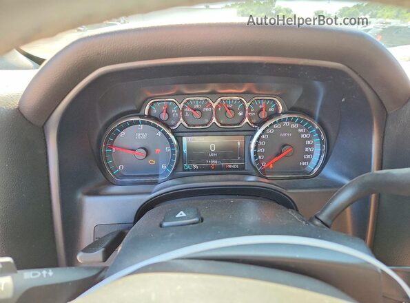 3GCPCREC7HG377008 2017 CHEVROLET SILVERADO Blue Instrument cluster view