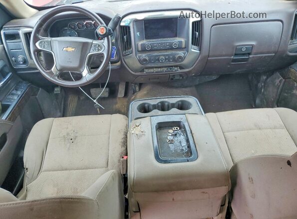 3GCPCREC8JG632447 2018 CHEVROLET SILVERADO Maroon Dashboard view