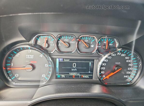 3GCPCREC9HG126765 2017 CHEVROLET SILVERADO Burgundy Instrument cluster view