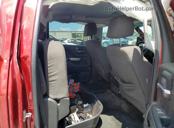3GCPCREC9JG375833 2018 CHEVROLET SILVERADO Burgundy Rear seats view