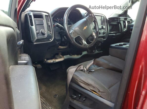 3GCPCREC9JG375833 2018 CHEVROLET SILVERADO Burgundy Dashboard view