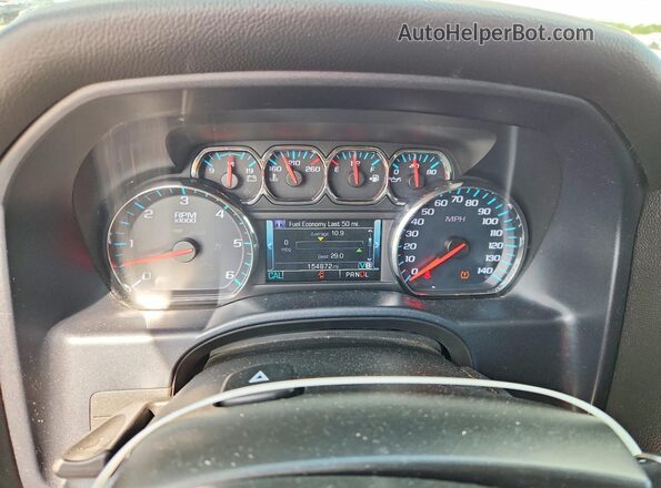 3GCPCRECXJG214133 2018 CHEVROLET SILVERADO Silver Instrument cluster view
