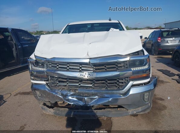 3GCPCRECXJG581226 2018 CHEVROLET SILVERADO Белый Вид щитка приборов