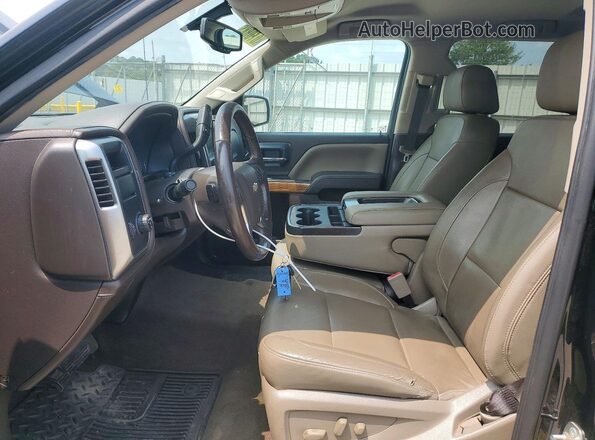 3GCPCSECXHG318686 2017 CHEVROLET SILVERADO Black Вид салону спереду