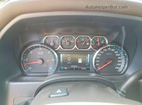 3GCPCSECXHG318686 2017 CHEVROLET SILVERADO Black Вид щитка приладів