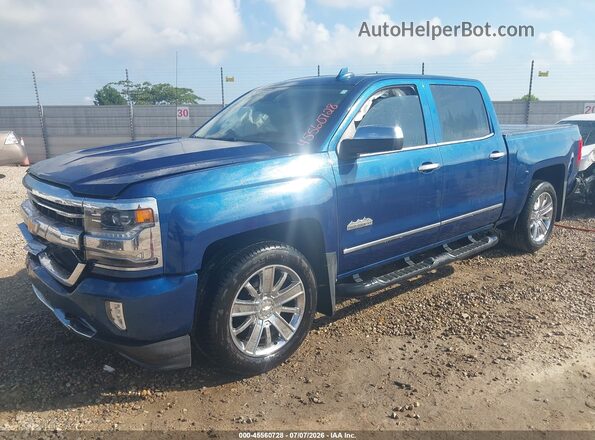 3GCPCTEC0HG221633 2017 CHEVROLET SILVERADO Blue წინა მარცხენა ხედი სამი მეოთხედიდან