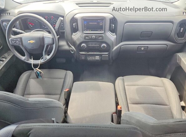 3GCPDBEK4NG533335 2022 CHEVROLET SILVERADO Синий Вид панели приборов