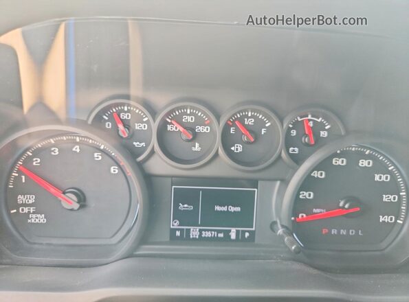 3GCPDBEK4NG533335 2022 CHEVROLET SILVERADO Синий Вид щитка приборов