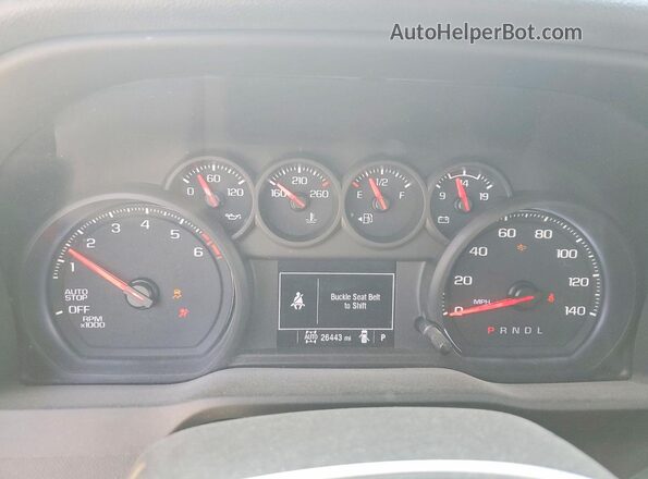 3GCPDBEKXPG111721 2023 CHEVROLET SILVERADO Blue Widok zestawu wskaźników