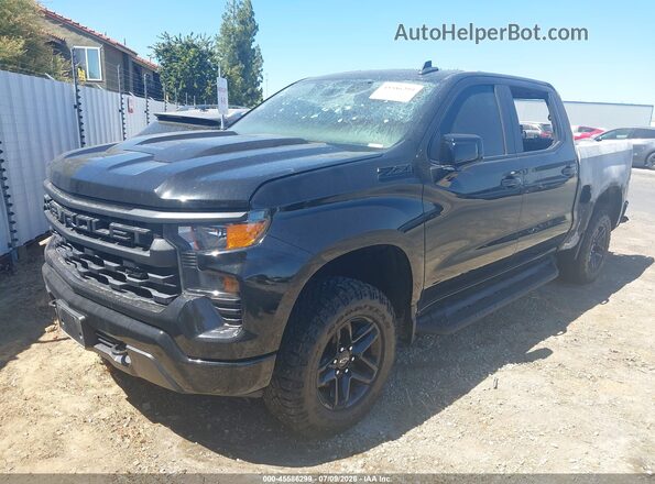 3GCPDCED7NG670597 2022 CHEVROLET SILVERADO Black Vista tres cuartos delantera izquierda