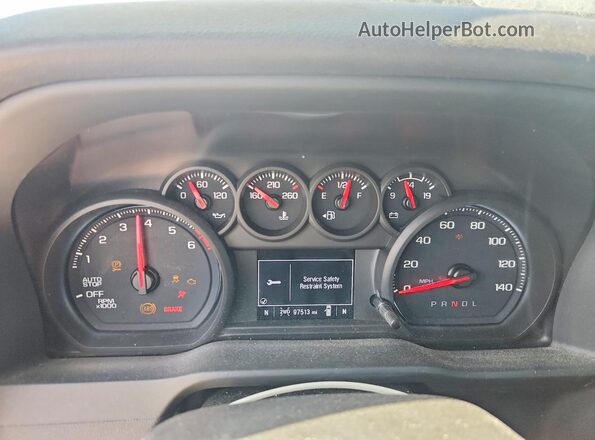 3GCPDCEKXPG194377 2023 CHEVROLET SILVERADO Tan ხელსაწყოთა პანელის ხედი