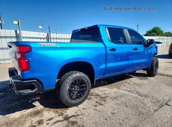 3GCPDFEK1NG600481 2022 CHEVROLET SILVERADO Blue Tył prawy