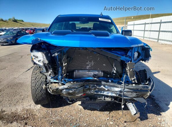 3GCPDFEK1NG600481 2022 CHEVROLET SILVERADO Blue Widok z przodu