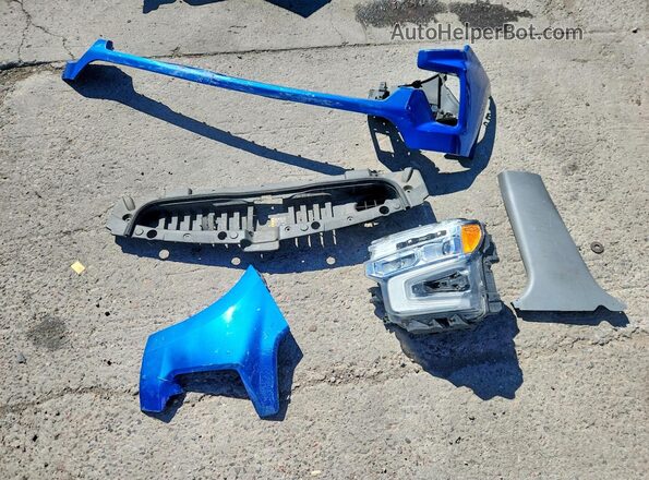 3GCPDFEK1NG600481 2022 CHEVROLET SILVERADO Blue Widok komory silnika