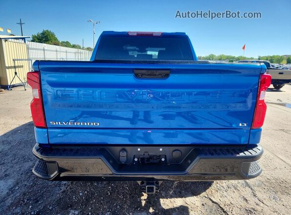 3GCPDFEK1NG600481 2022 CHEVROLET SILVERADO Blue Widok z tyłu