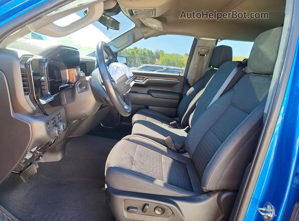 3GCPDFEK1NG600481 2022 CHEVROLET SILVERADO Blue Widok wnętrza z przodu
